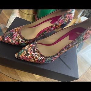 Brian Atwood beautiful multicolored shoe